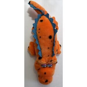 Vtg Suagar Loaf Orange Alligator Plush 21” Long Plastic 3D Eyes W/tags